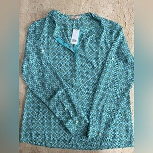 Banana Republic Blouse Geometric Print NWT 2013 Size Large